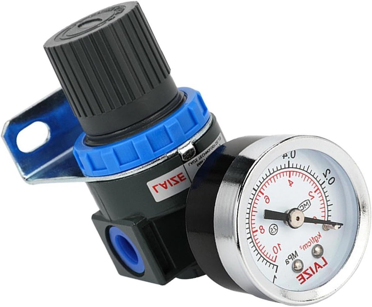 Luchtdrukregelaar - Ventiel met meter - Precisie controle - Nauwkeurige manometer - 1/4" N