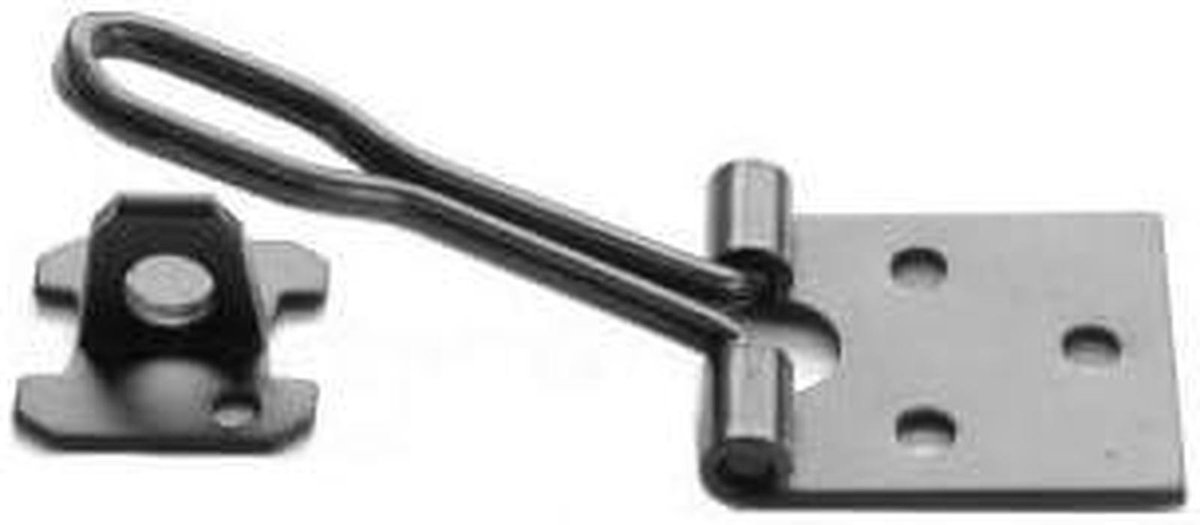 Deur Haspel - Slot Grendel - Veiligheid Vergroten - Draad Type - 75MM 3 INCH - Zwart