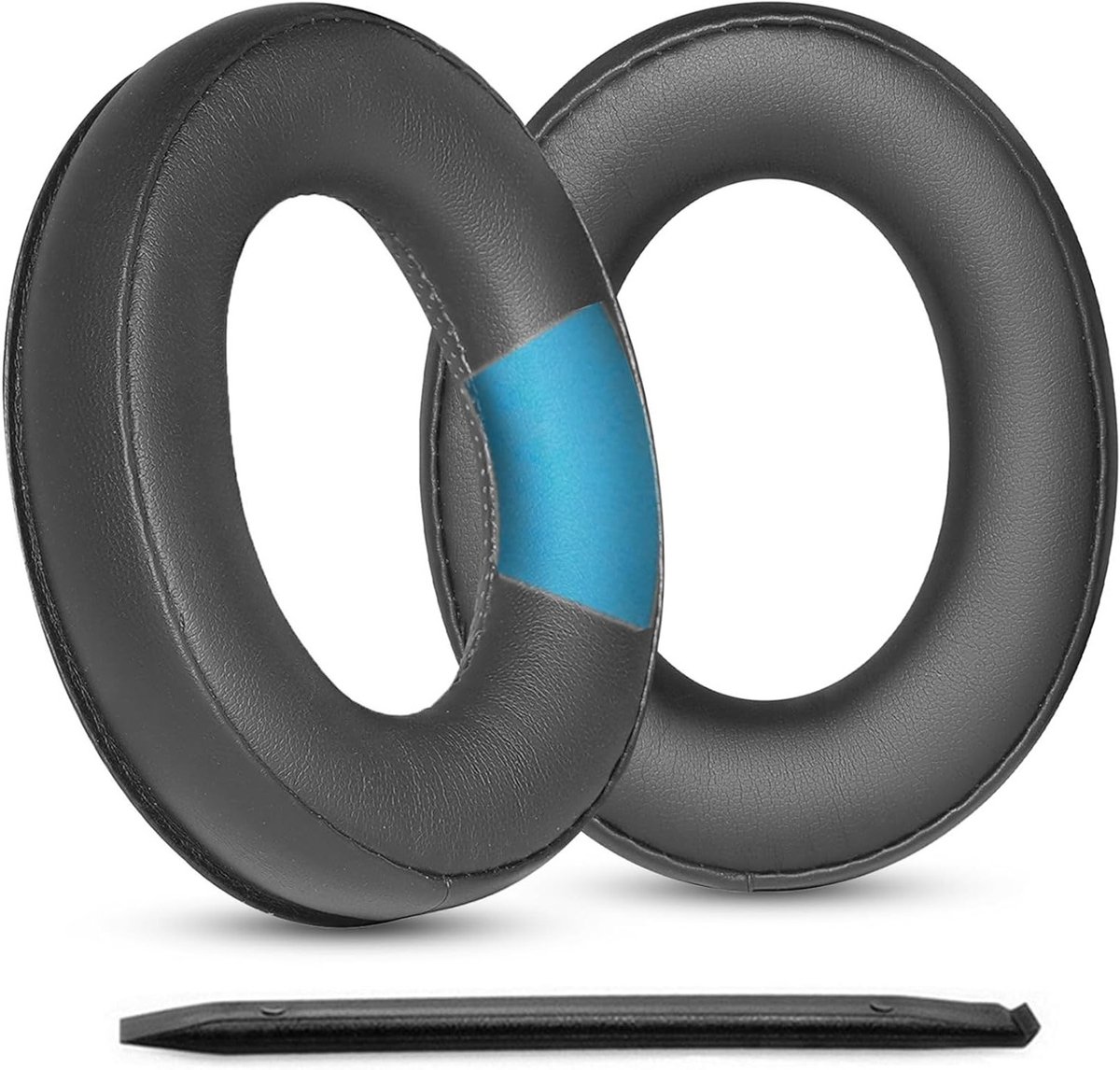 Vervangende Oorkussens voor HD620S Hoofdtelefoon - Comfortabele Earpads van Kunstleer, Ideaal voor Geluidskwaliteit en Ondersteuning (Zwart)