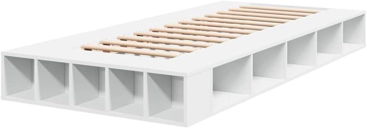 Bedframe met opbergvakken - Houten bedbodem - Slaapkamer organiseren - Met open opbergvakk