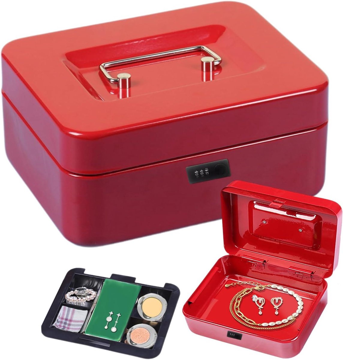 Geld Kassa Kluis - Bewaarbox Geld - Veilig Geld Bewaren - Combinatieslot Mechanisme - 164 x 94 x 94 cm