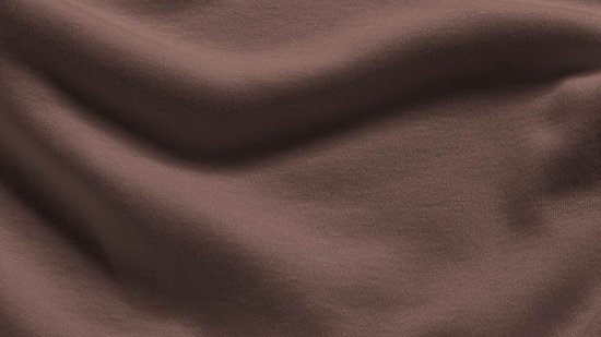 Snoozing - Katoen-satin - Topper - Hoeslaken - Double - 140x220 cm - Taupe