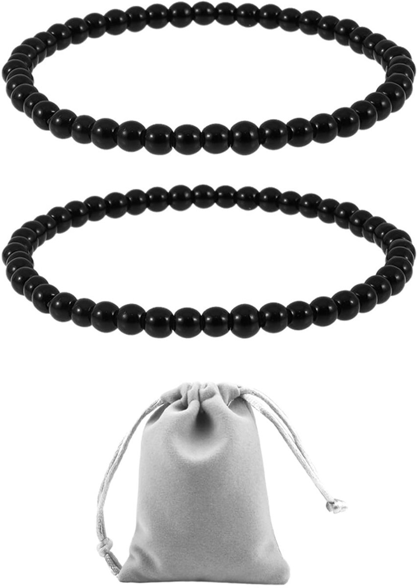 Allecto - Armbanden met Zwarte Kralen - Sieraden voor Vrouwen