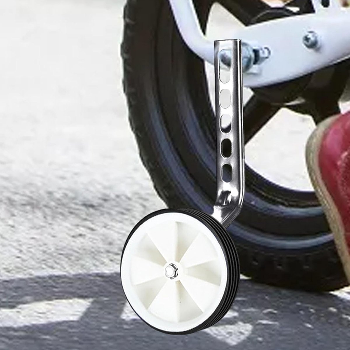 Fiets Trainingswielen - Stabilisator Kinderfiets - Veilig Leren Fietsen - Innovatieve Ruisonderdrukking - 12-20 Inch Fietsen - Wit