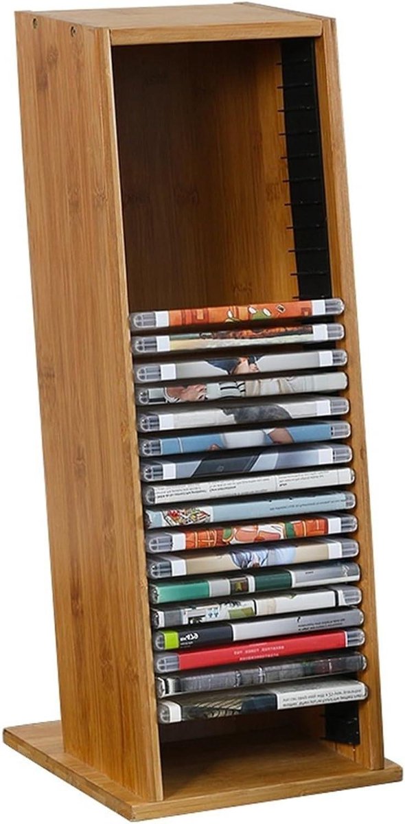 CD Opbergrek - Platenhouder - Muziek Collectie - Voorkomt Wegglijden - 10x10x10 mm - Naturel