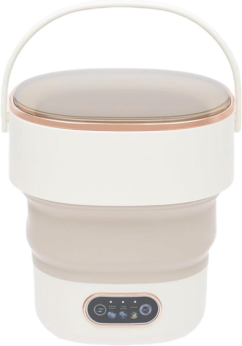 Opvouwbare Wasmachine Mini Wasmachine Reis Was Benodigdheden Halfautomatisch Ontwerp 13 Liter Capaciteit Off-white