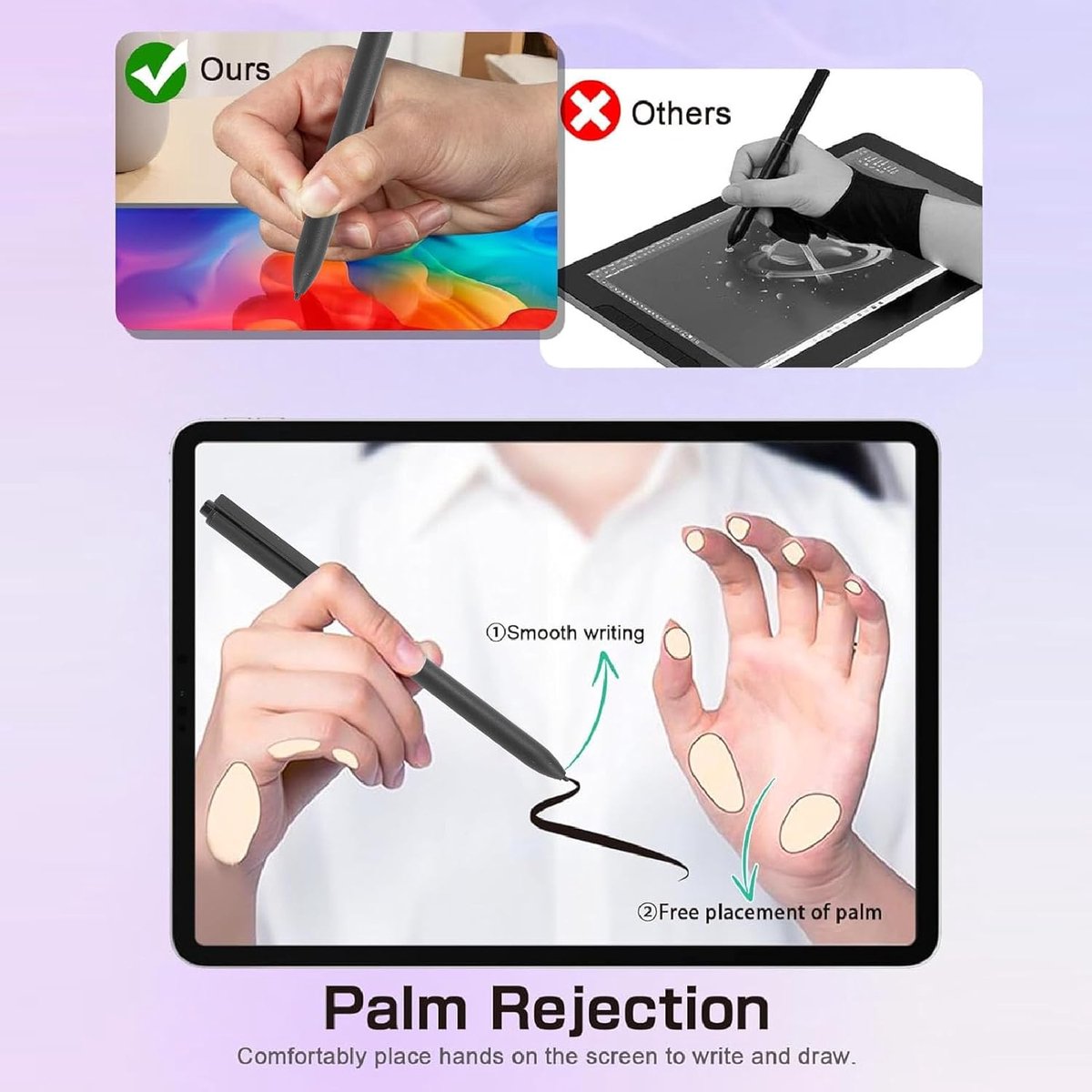 EMR Stylus Pen - Digitale Pen - Nauwkeurig Tekenen - 4096 Drukniveaus - 15 cm - Zwart