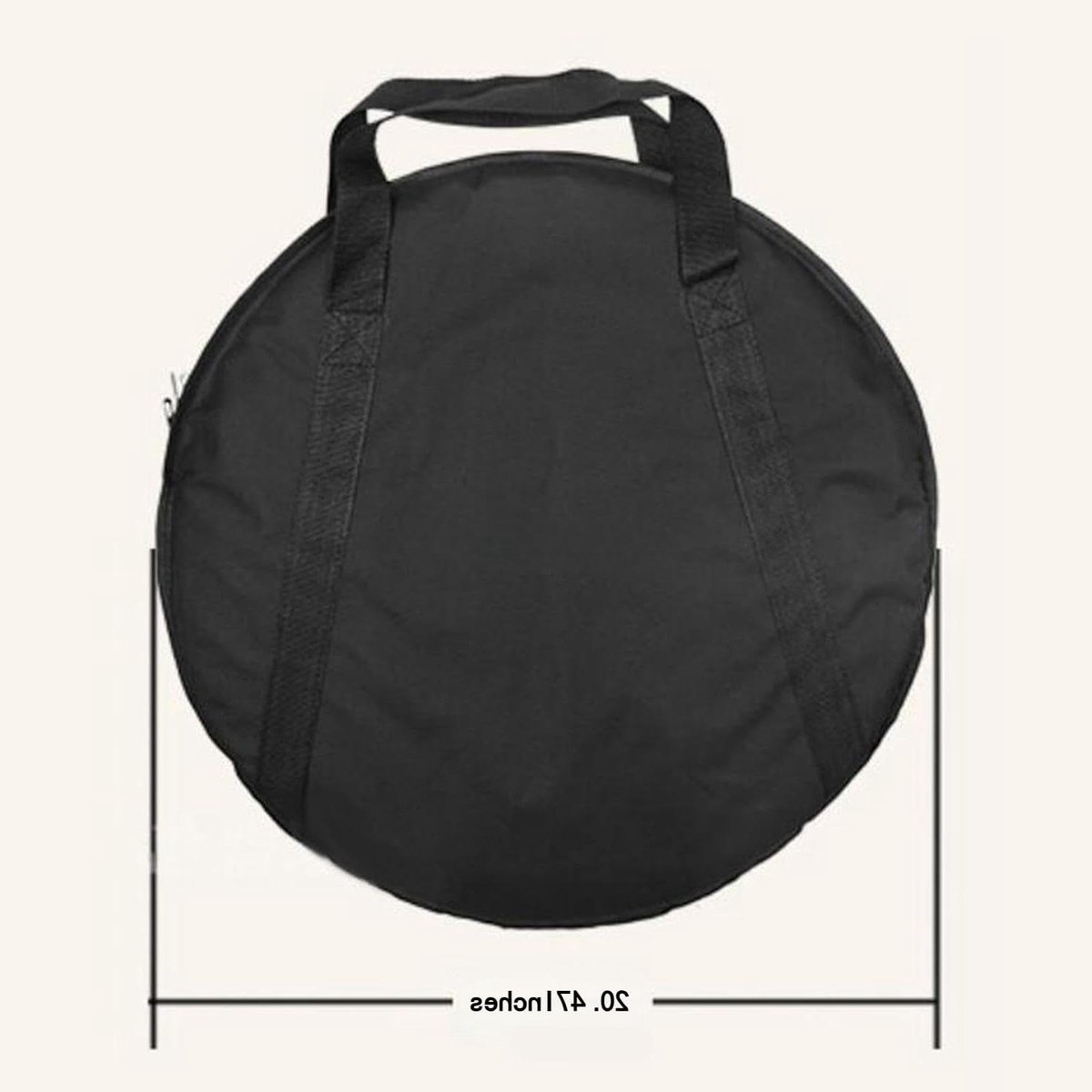 Cymbal Tas - Percussie Tas - Muziek Transport - Dik Gewatteerd - Tot 22 Inch - Zwart