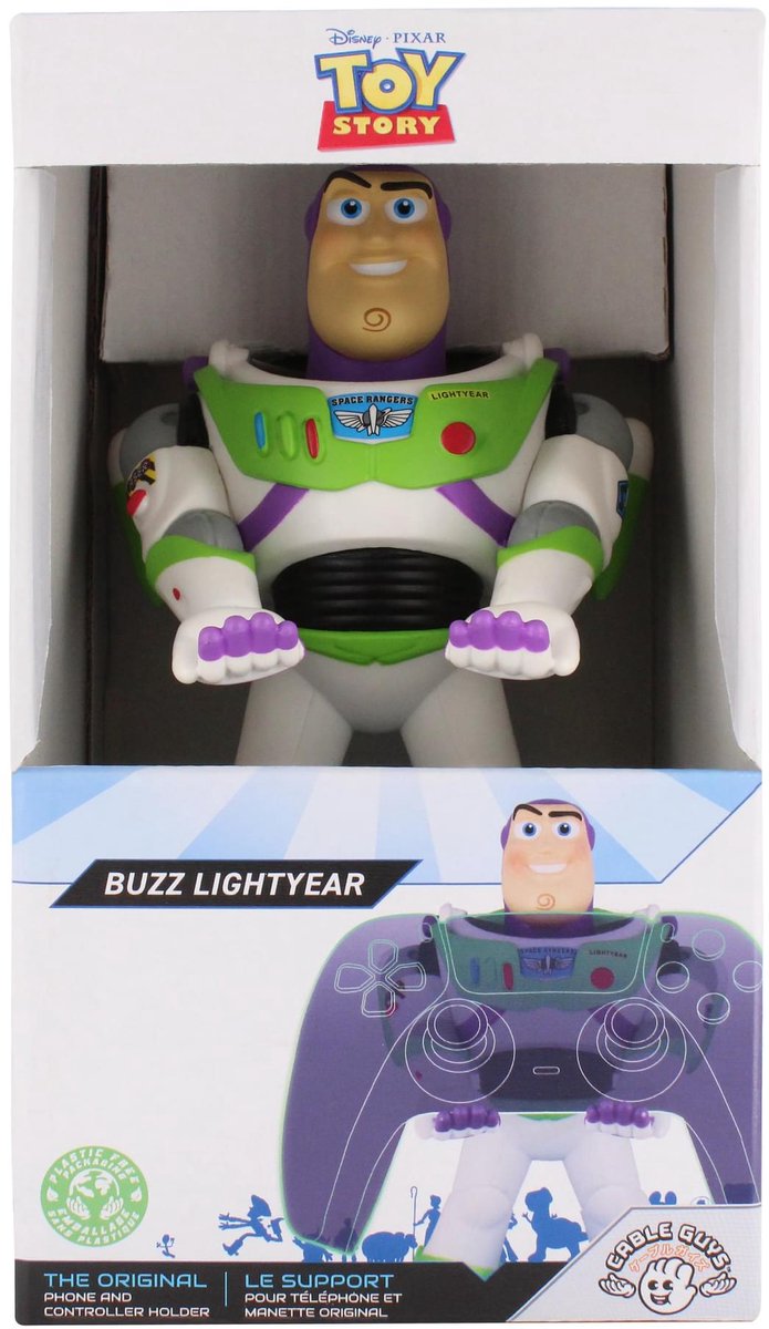 Buzz Lightyear - Disney - figurine standaard voor telefoon | controller | oplaadcase (Cable Guys Original) — afbeelding 14