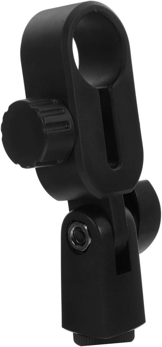 Microfoon Clip - Houder Beugel - Opnemen Geluid - Universele Pasvorm - 11 cm - Zwart