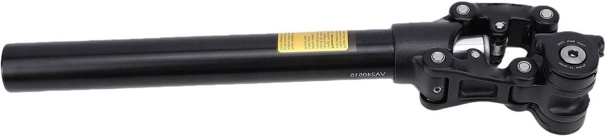 Geveerde Zadelpen - Fiets Zadel - Comfortabel Fietsen - Lichtgewicht Aluminium - 309 Mm - Zwart