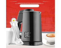 Elektrische Melkstomer - Melkopschuimer Automatisch - Koffie Maken - 4-in-1 Functionaliteit - 260 ml Capaciteit - Zwart