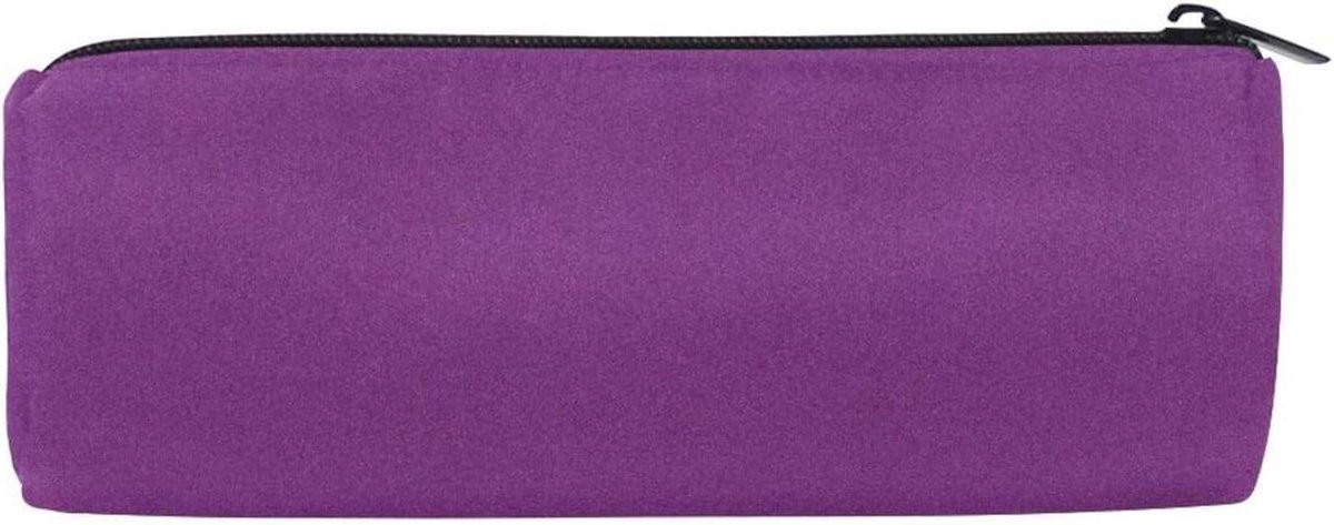 Etui Paarse textuur - Pennendoos Pouch - Briefpapier Opslag - Lichtgewicht Compact - 20 x 8 x 8 cm - Paars