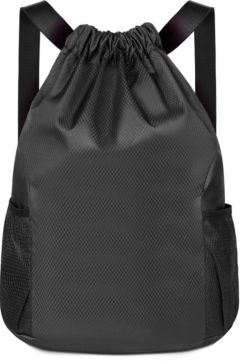 Dailygoods - Dailygoody - Rugzak met trekkoord - Waterdicht - Lichtgewicht - Sporttas met schoenenvak - Perfect voor sport, school en reizen