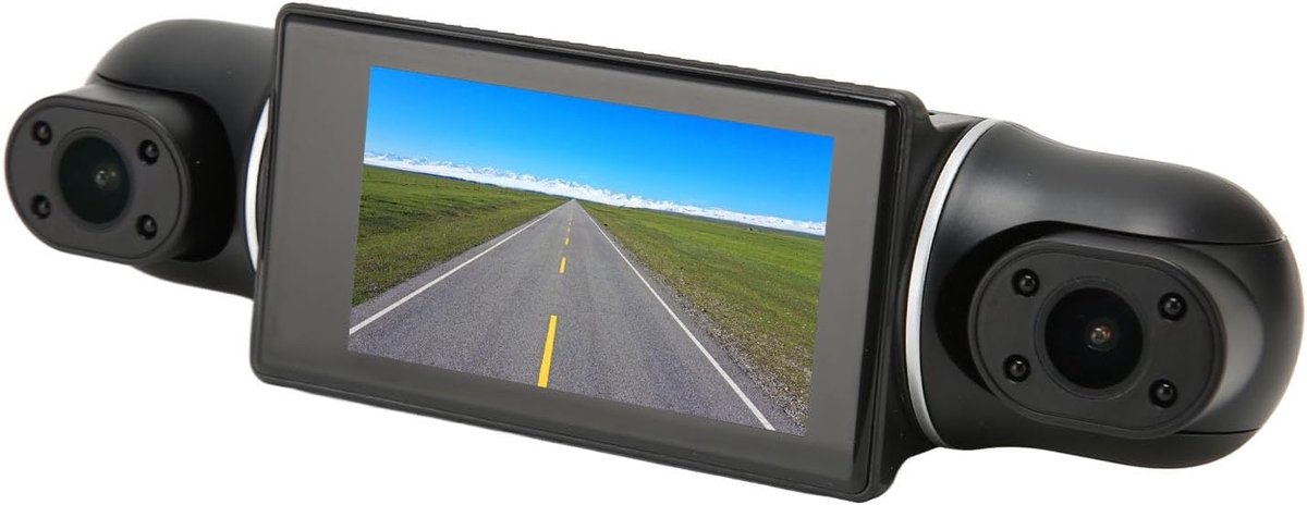 Autorecorder 4 Kanaals - Dashcam HD - Rijgedrag Vastleggen - 360 Graden Opname - 3 Inch Display - Zwart – foto 7