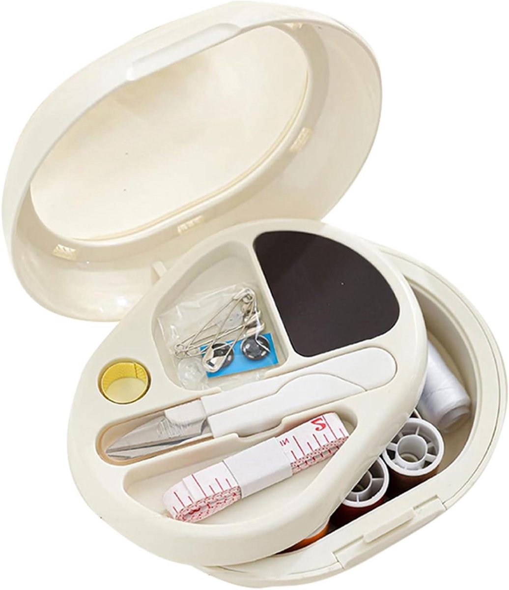 Naaiset - Naaikit - Reparatie en hobby - Dubbellaags ontwerp - 15 cm - Wit