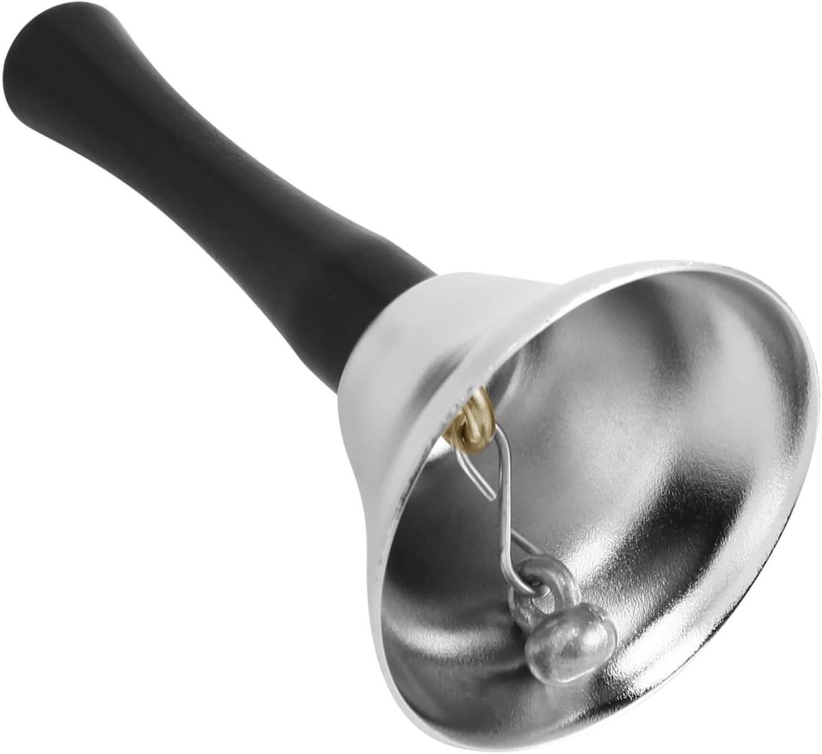 Handbellen Set - Muziek Bellen - Aandacht Trekken - Helder Geluid - 5 Stuks - Nikkel Wit Zwart