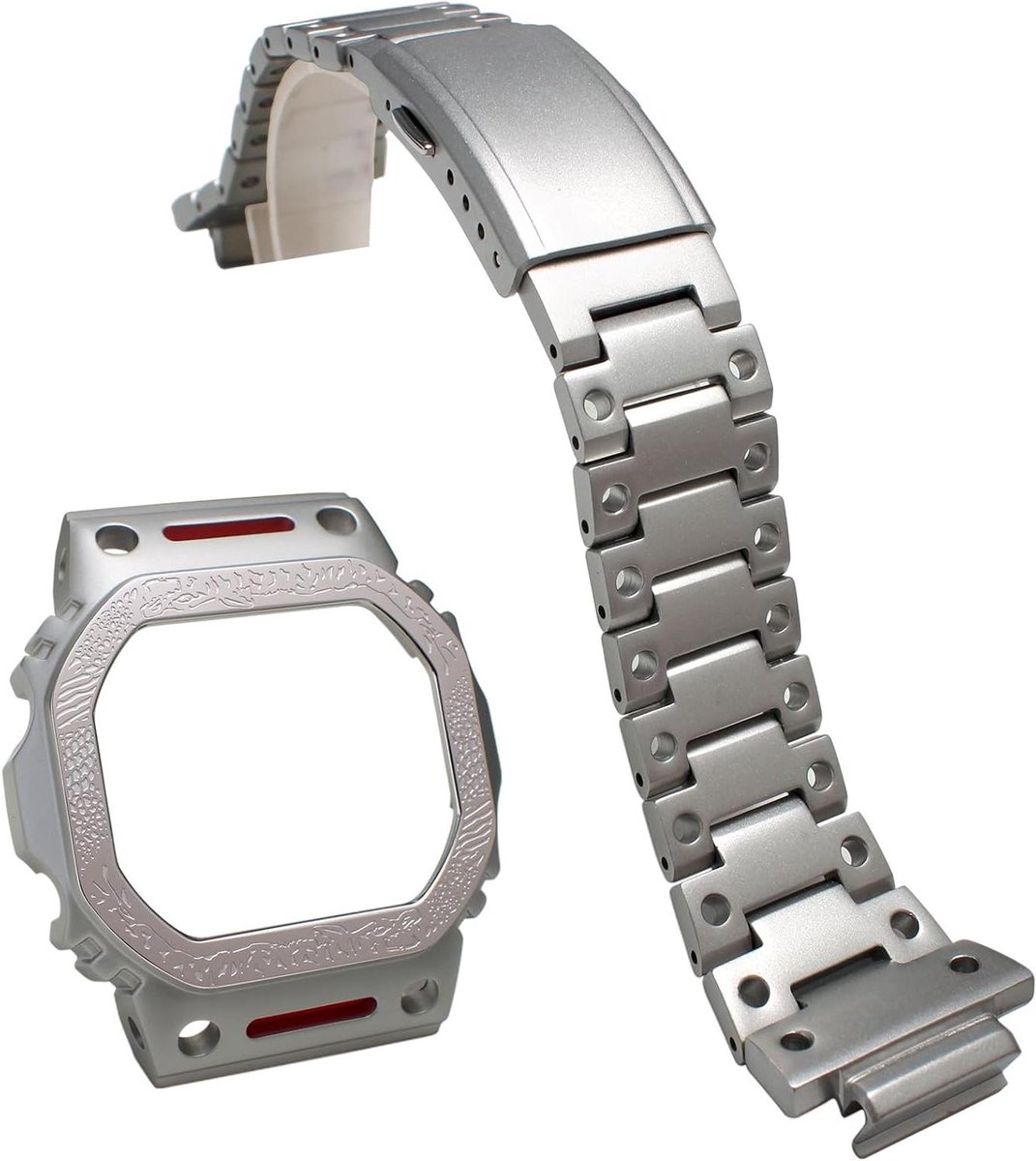 Horlogekast en horlogeband voor man voor Casio DW-5600E GW-B5600, horlogeband en horlogeband voor G-shock G-5600E GW-M5610, 316 roestvrij staal MOD Kit
