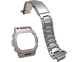 Horlogekast en horlogeband voor man voor Casio DW-5600E GW-B5600, horlogeband en horlogeband voor G-shock G-5600E GW-M5610, 316 roestvrij staal MOD Kit
