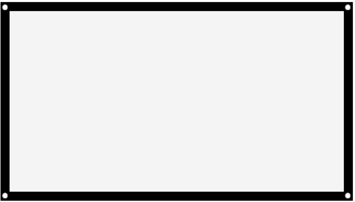 Cosensi - Dailygoods - Dailygoody - Projectorscherm - Draagbaar - 72 inch - Ondersteuning voor Dubbelzijdige Projectie - Kreukvrij Polyester - Geschikt voor Binnen en Buiten