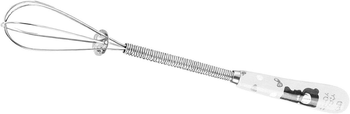 Roestvrijstalen Garde - Mixer Keukengerei - Efficiënt Mixen - Comfortabel Keramisch Handvat - 19 cm - Meerdere Kleuren