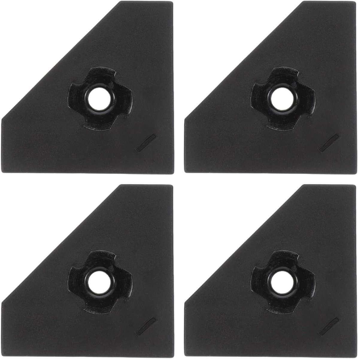 Tafelvoetbal Voetjes - Reserve Onderdelen - Tafelspel Stabiliteit - Slijtvast Plastic - 4 Stuks - Zwart