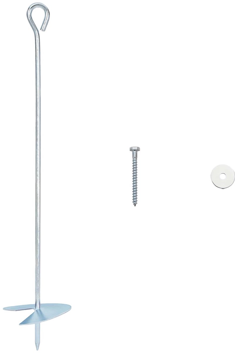 vidaXL - Aardanker - 10 - pcs - Zilverkleurig - Ø10 - x - 50 - cm