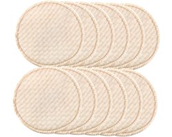 Zoogcompressen Set - Borst Pads - Borstvoeding Ondersteuning - Herbruikbaar & Wasbaar - 12 - As Shown - 12 stuks