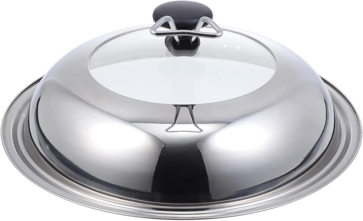 Pot Deksel - Pan Deksel - Koken en Bakken - Roestvrij Staal - 30CM - Zilver