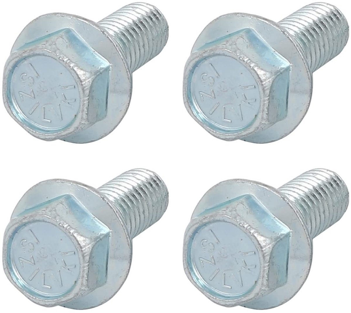 Dailygoods - Geflensde Zeskantige Kopbouten (3/8-16 x 1 inch, 4 stuks)
