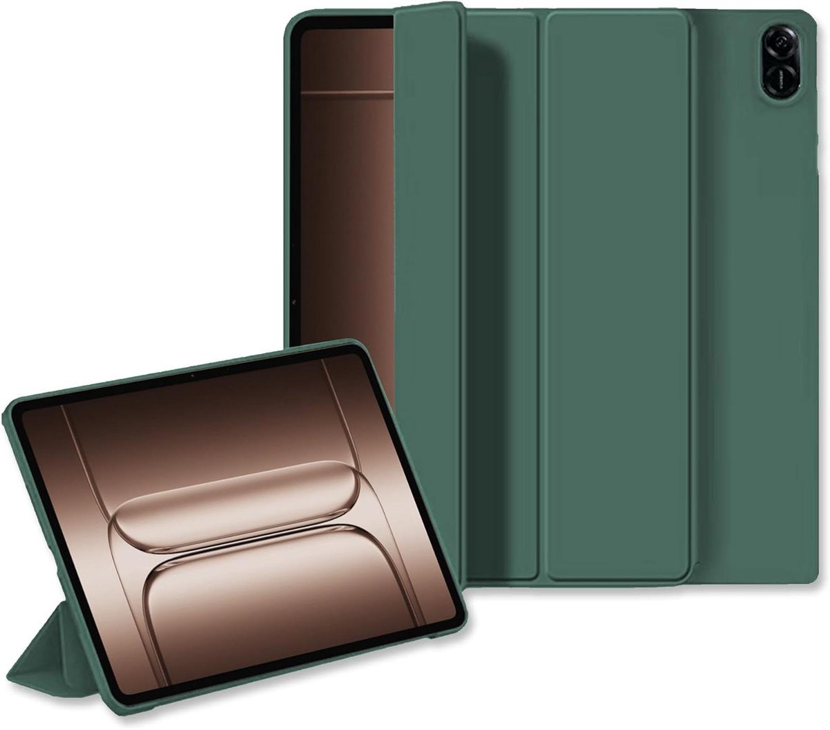 Tablethoes - Beschermhoes - Tablet Beschermen - Met Standaard - 132 inch - Groen