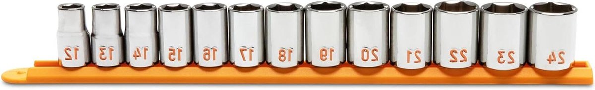 Doppenset Metrisch - Dopsleutel Set - Auto Reparatie - Off-Corner Loading - 13 Delig - Zilver