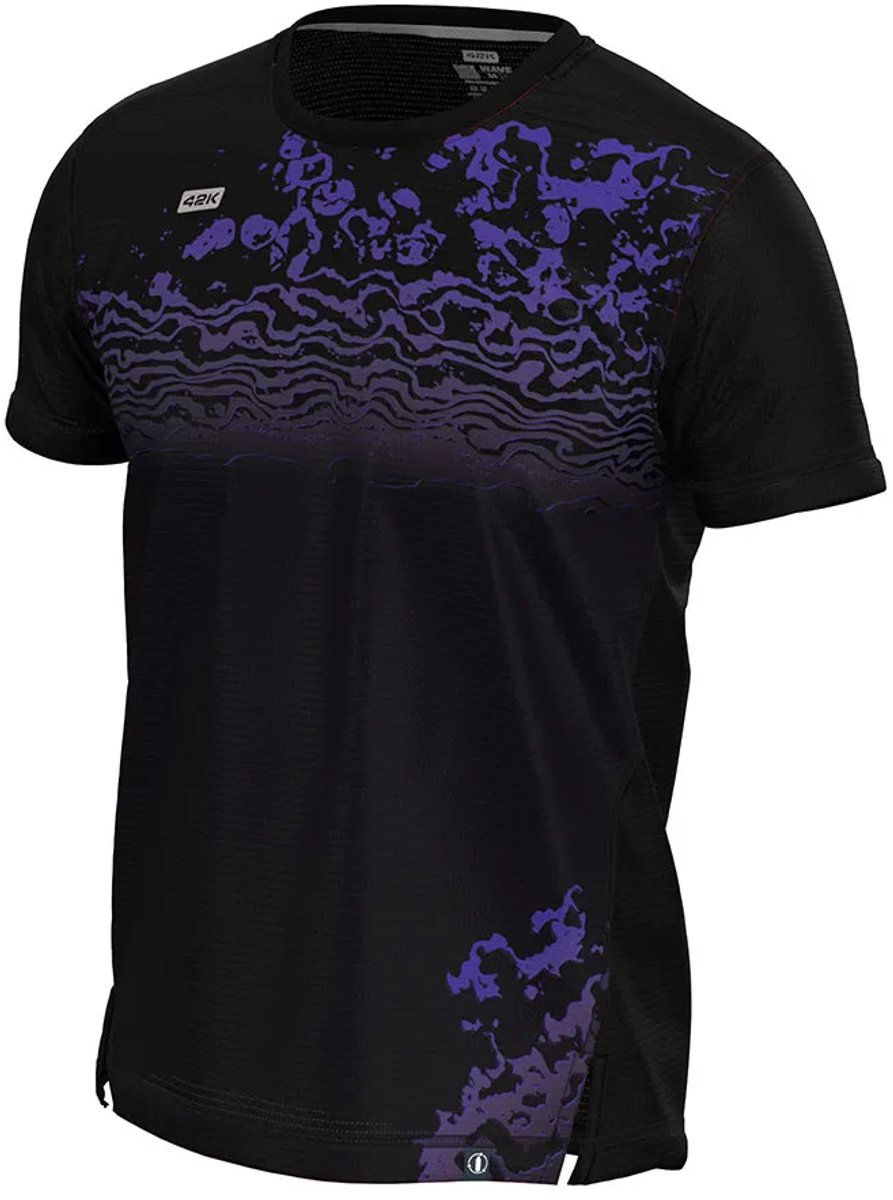 42k Running Pangea T-shirt Met Korte Mouwen Zwart 2XL