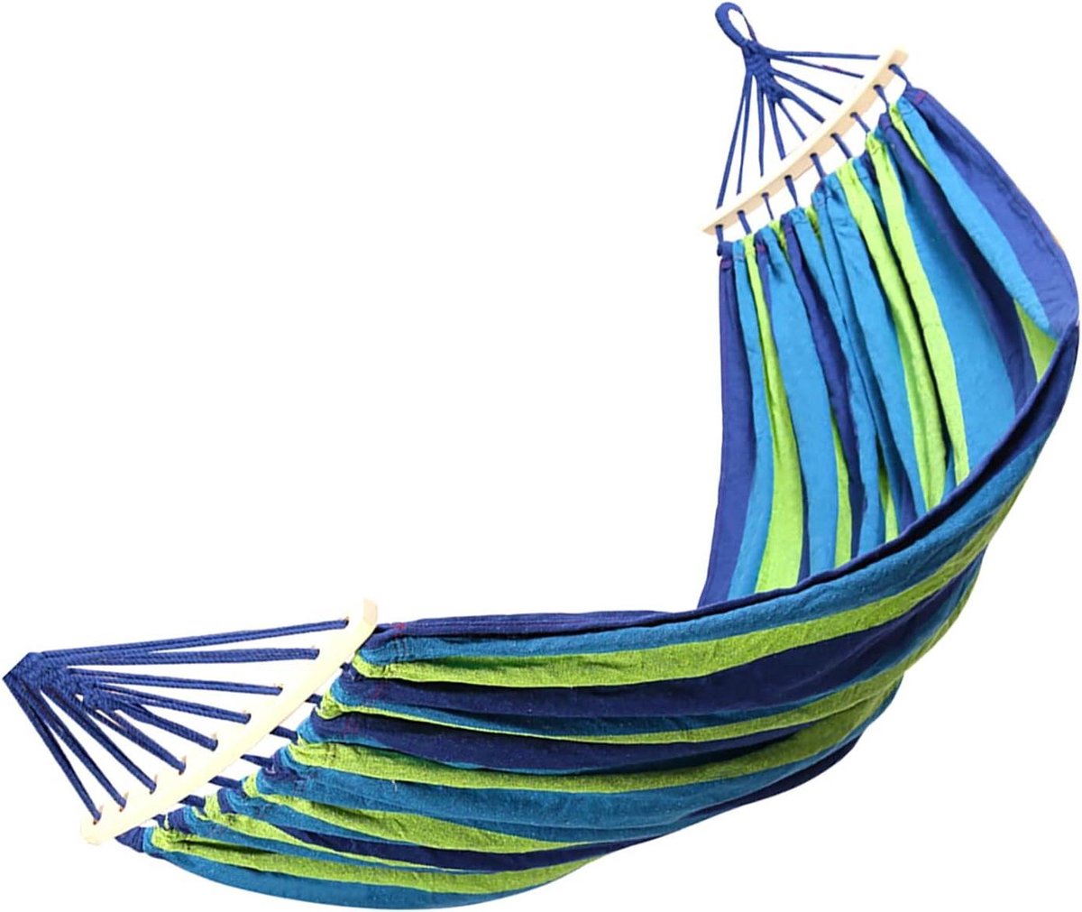 Hangmat Katoen - Relax Stoel - Buiten Ontspannen - Duurzaam Met Ophanging - 150 x 240 cm - Geel