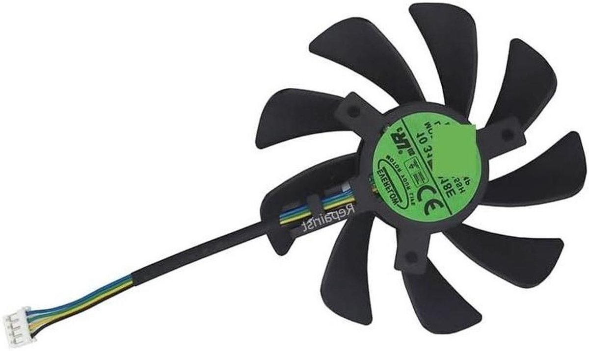 Videokaart Ventilator - Grafische Koeler - Stille Koeling - Directe Vervanging - 85mm - Zwart