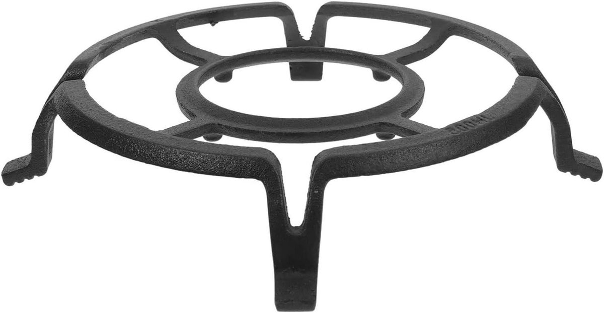 Wok Ring Rooster - Pan Steun - Stabiel Koken - Universele Pasvorm - 24 cm - Zwart