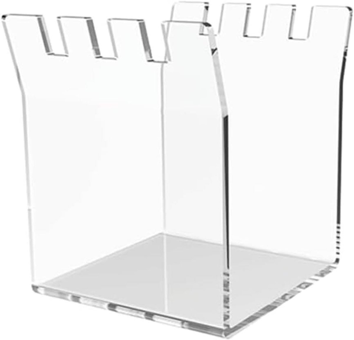 Zakhouder - Opberg organizer - Voedsel bewaren - Stabiele basis - 15 x 8 x 5 cm - Transparant