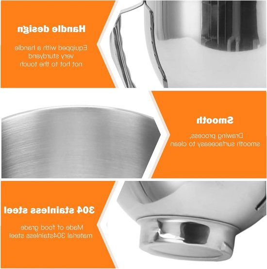 Roestvrijstalen kom voor 4.5-5 Quart keukenmachines, met handvat, geschikt voor Classic en Artisan modellen, ideaal als keukenaccessoire en voor het bereiden van gerechten — afbeelding 2