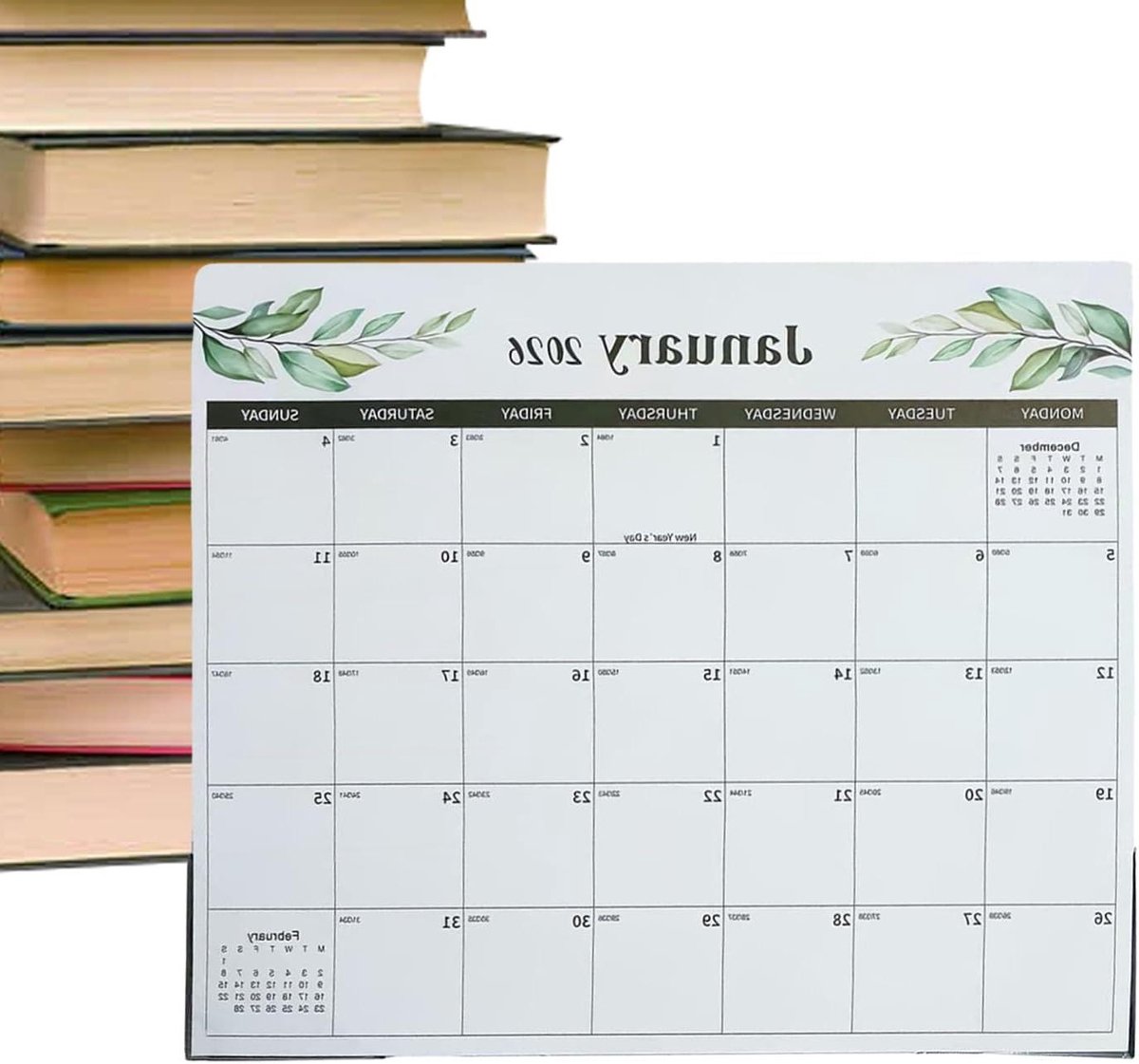 Koelkast Kalender - Maandplanner - Gezin Organiseren - 18 Maanden Zicht - 33 x 30 cm - Wit