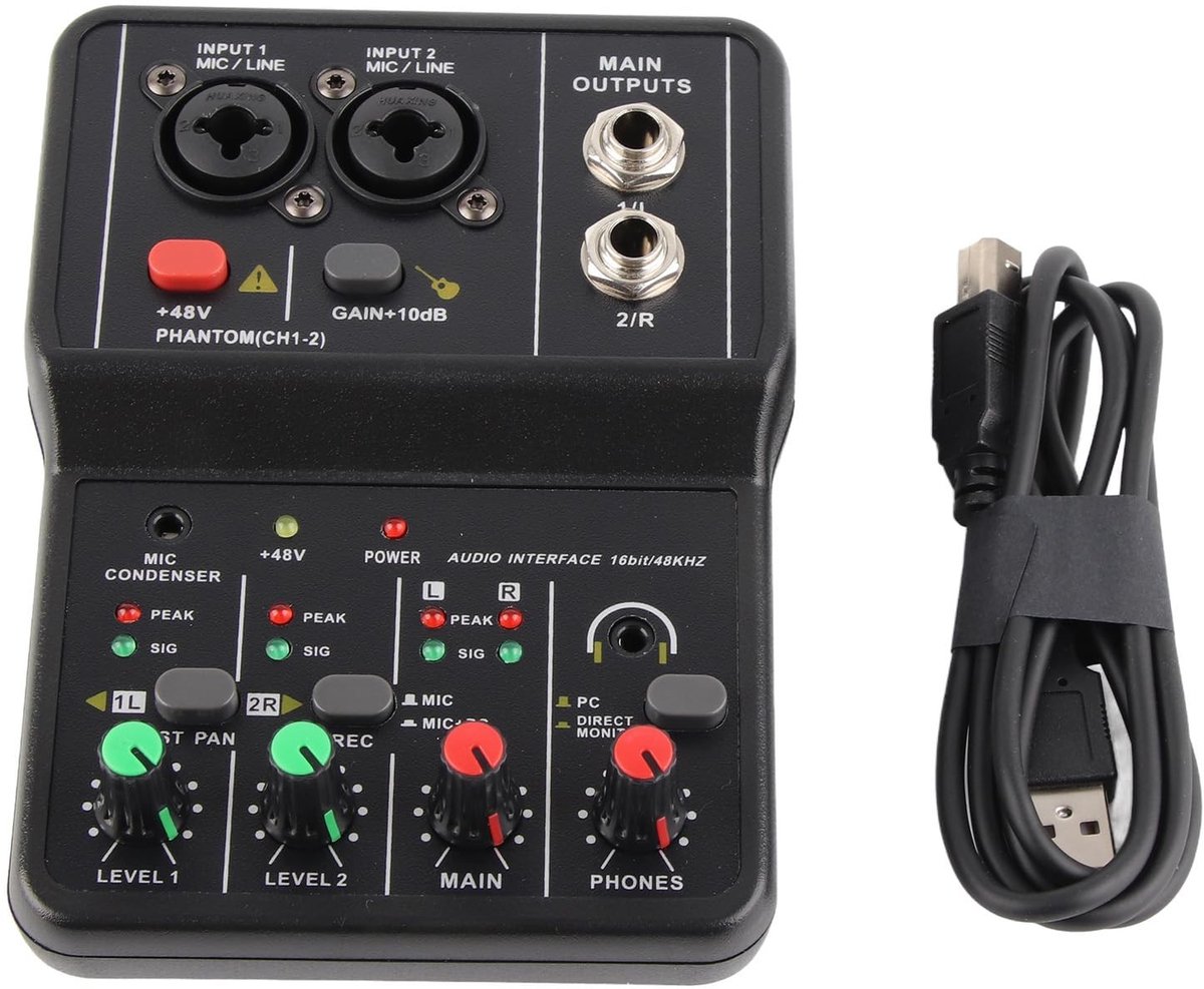 Dailygoods - Professionele USB Karaoke Mixer met 2 Kanalen