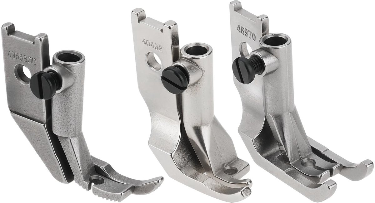 Dailygoods - Set van 3 Naaivoeten voor Naaimachines Compatibel met Pfaff