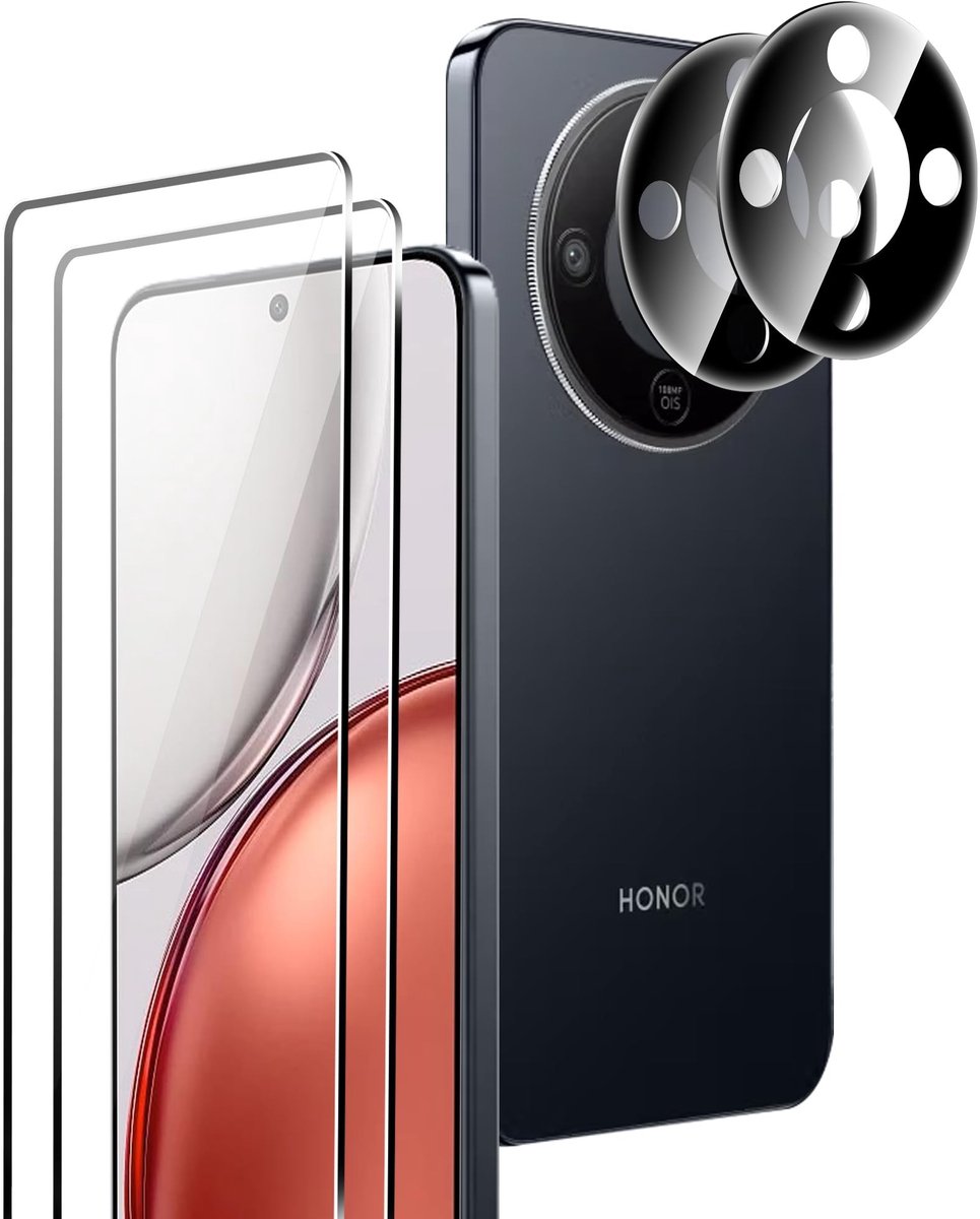 Dailygoods - Gehard Glas en Camerabescherming voor Honor Magic 8 Lite