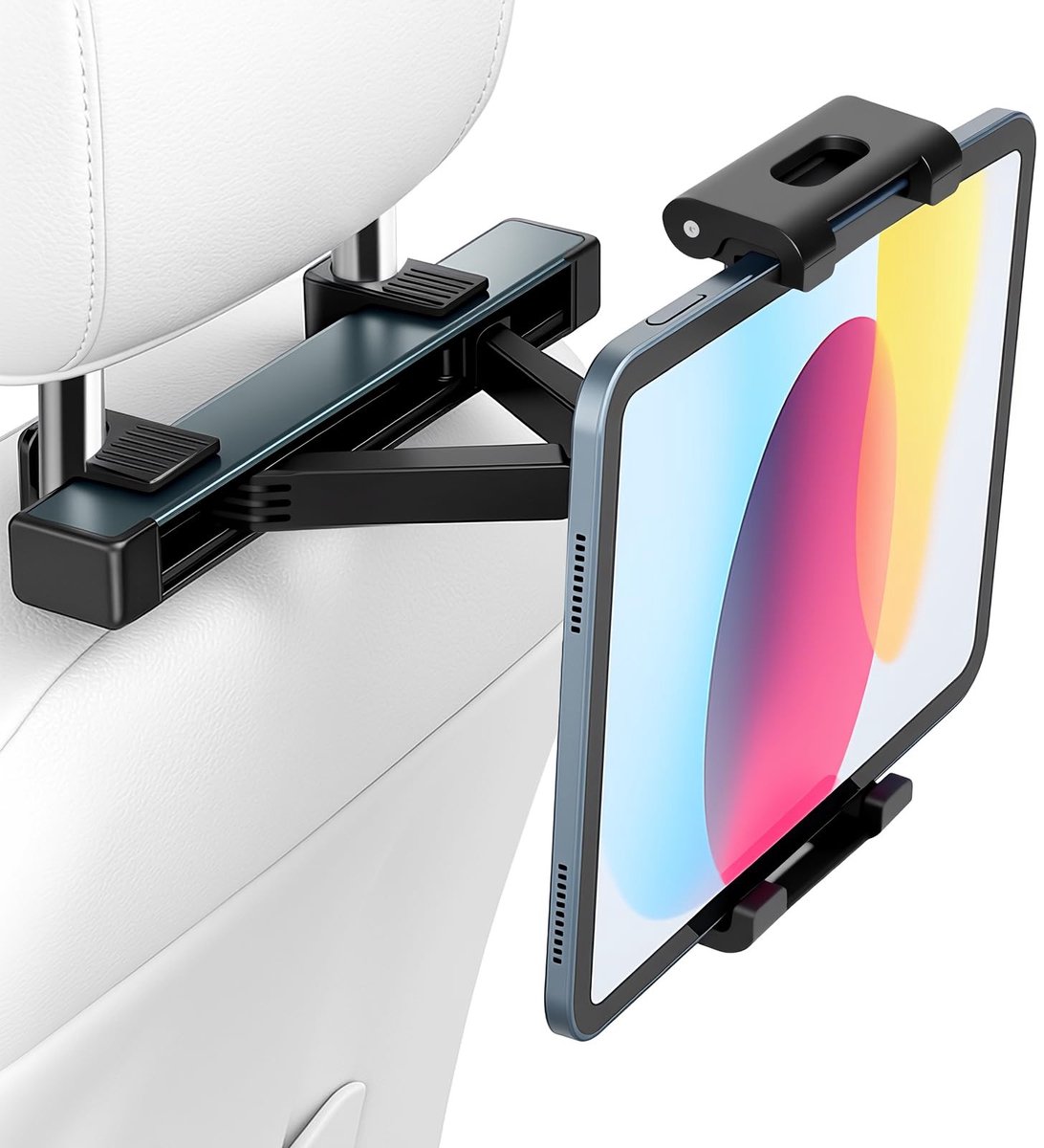 Dailygoods - Universele Auto Tablethouder met 360° Rotatie en Uitschuifbare Bevestiging