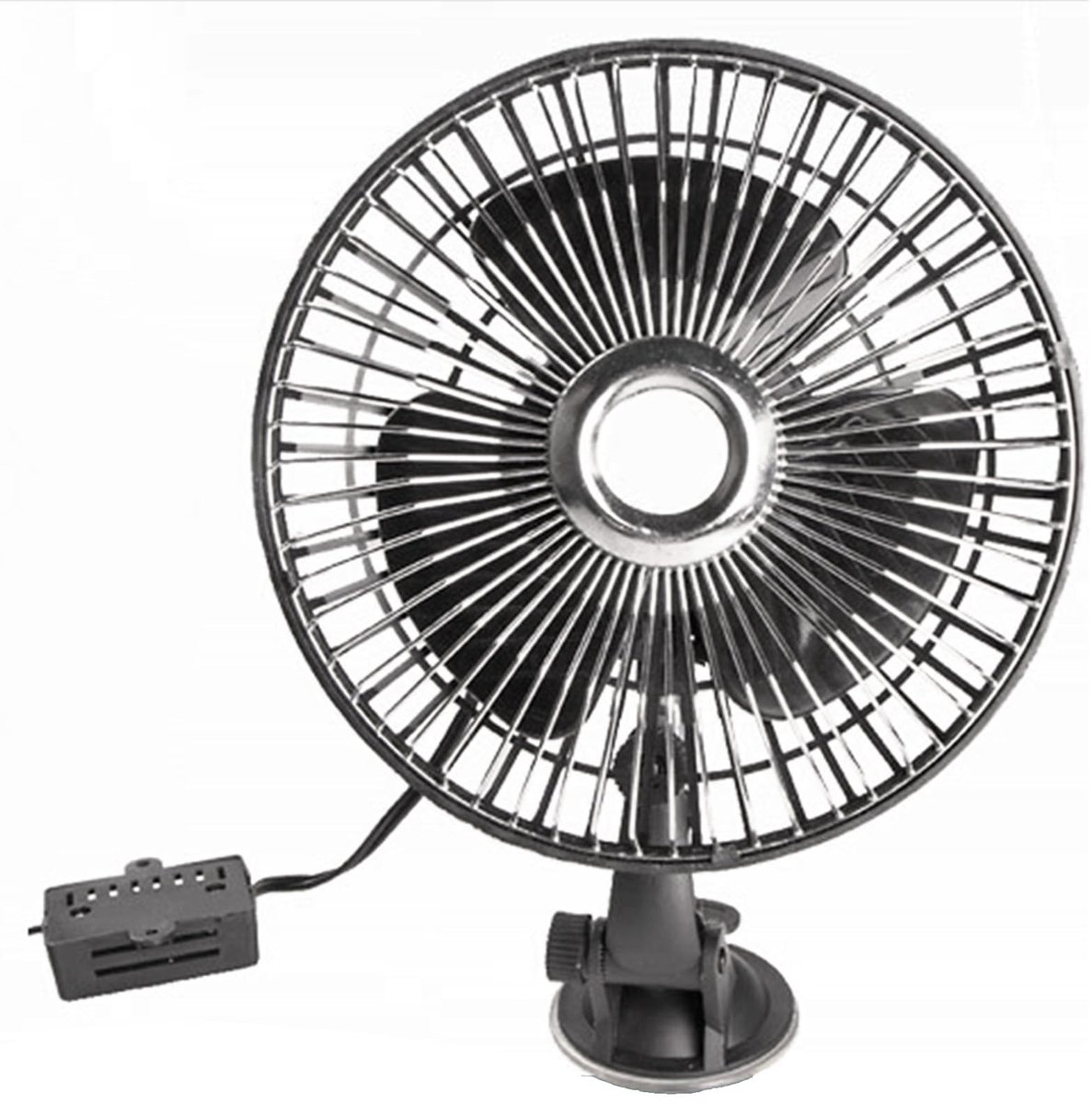 Dailygoods - Innovra - Dailygoods - 6 Inch Oscillerende Autoventilator met Zuignappen