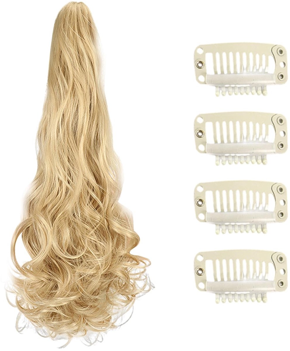 Dailygoods - Clip-in Paardenstaart Pruik met 4 Haarverlengingsclips