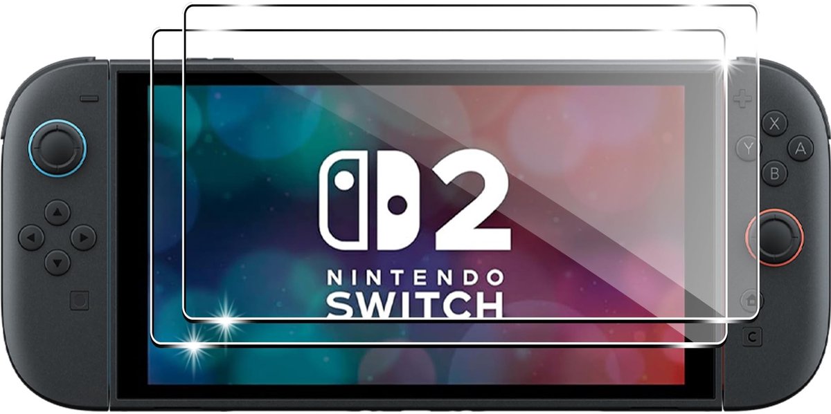 Dailygoods - Gehard Glas Beschermfolie voor Nintendo Switch 2, 2 Stuks