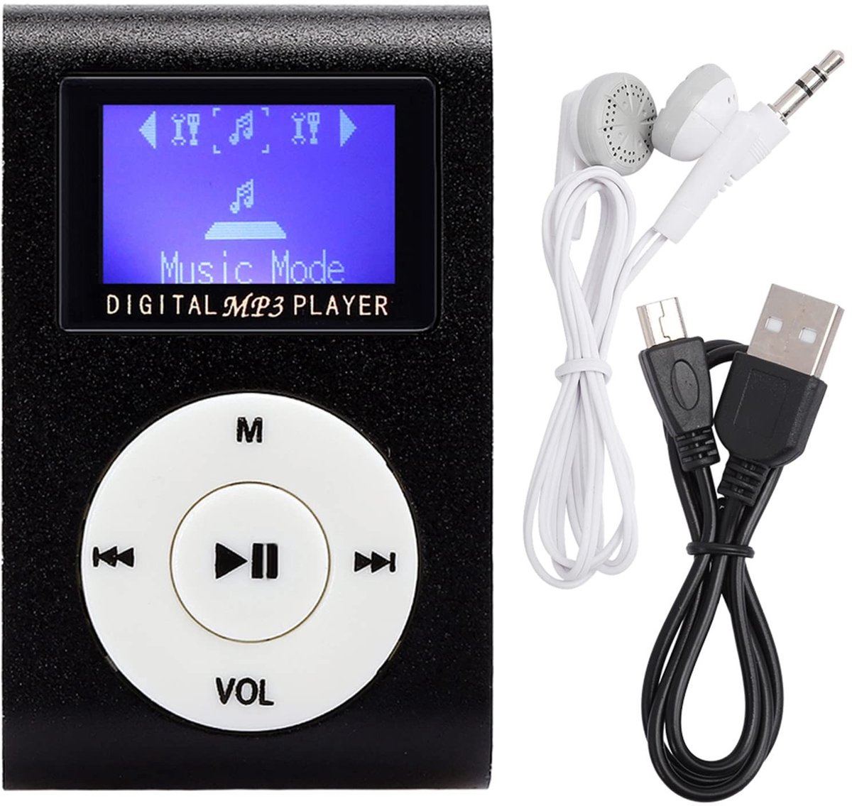 Dailygoods - Draagbare MP3 Speler met Clip en LCD Scherm