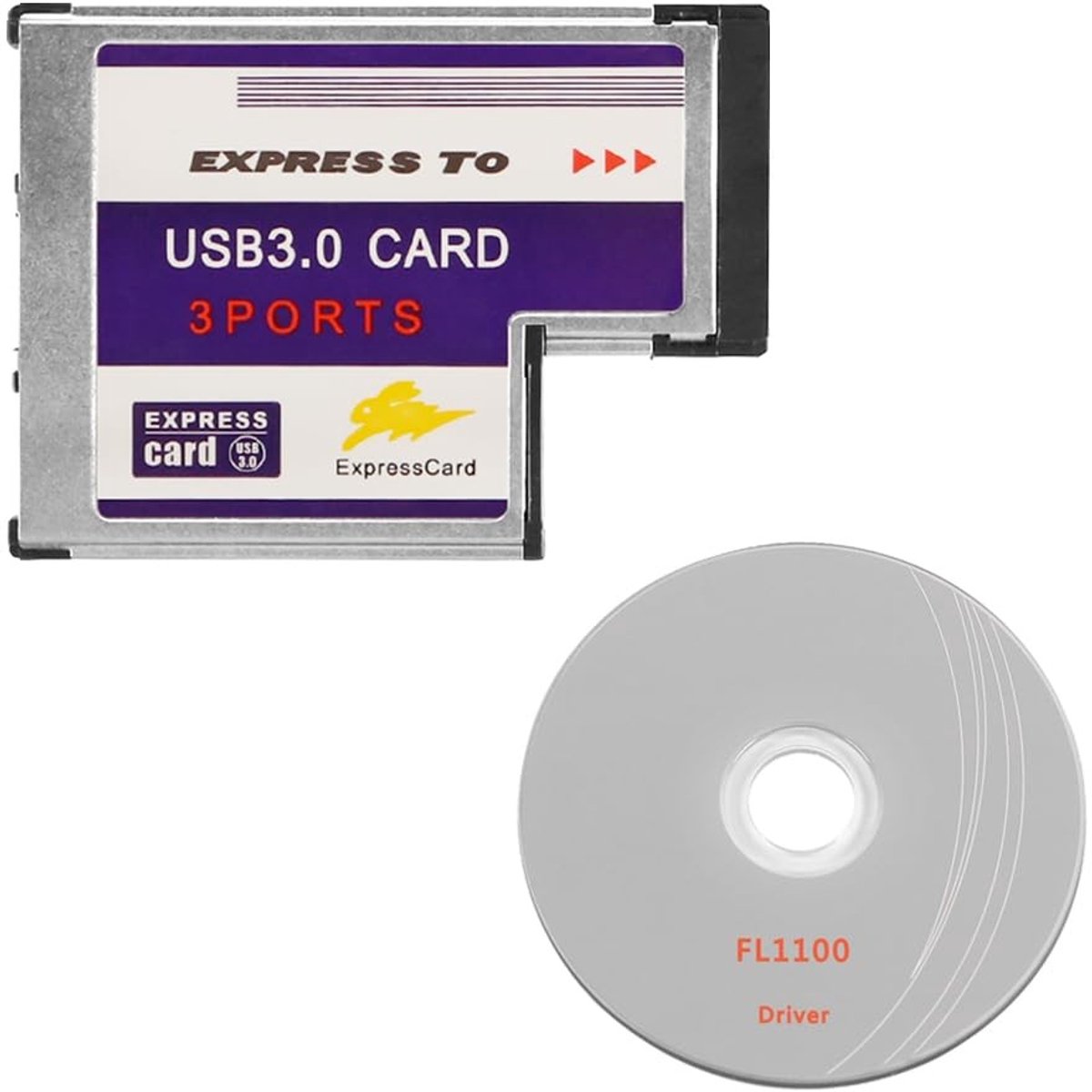 Dailygoods - 3 USB3.0 Adapterkaart voor Laptop met FL1100 Chipset