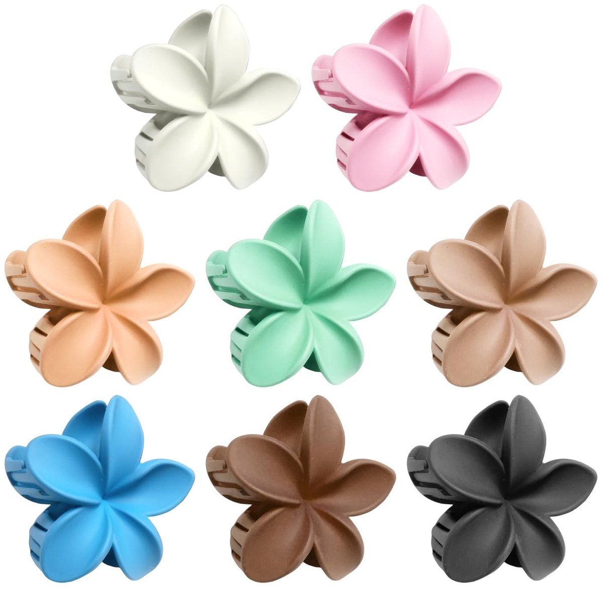 Dailygoods - 8 Mini-Haarnaalden in Bloemstijl met Antislip Ontwerp