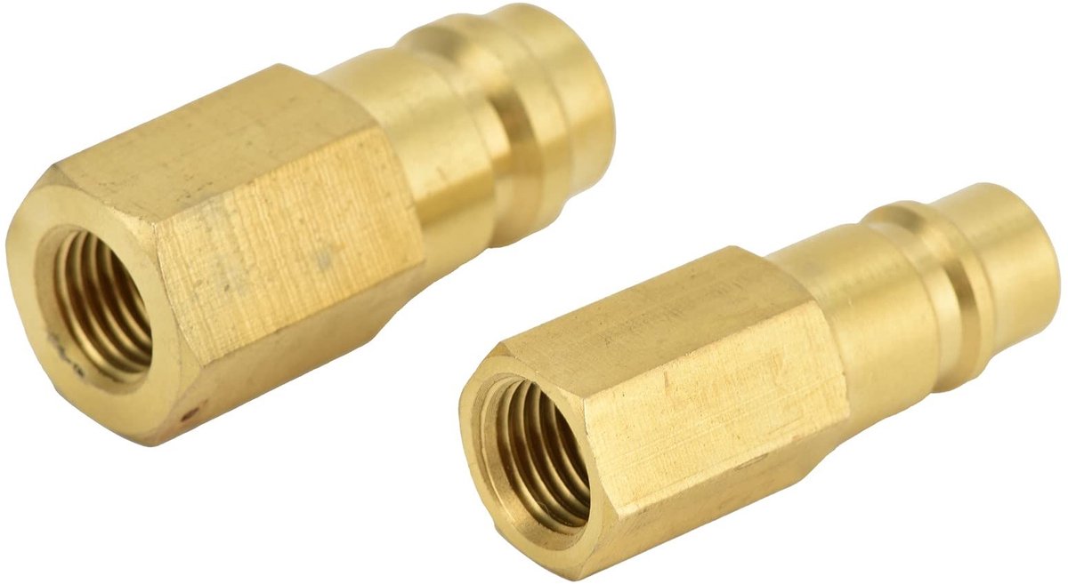Dailygoods - Set van 2 R134A Airconditioning Adapters voor Koelsystemen